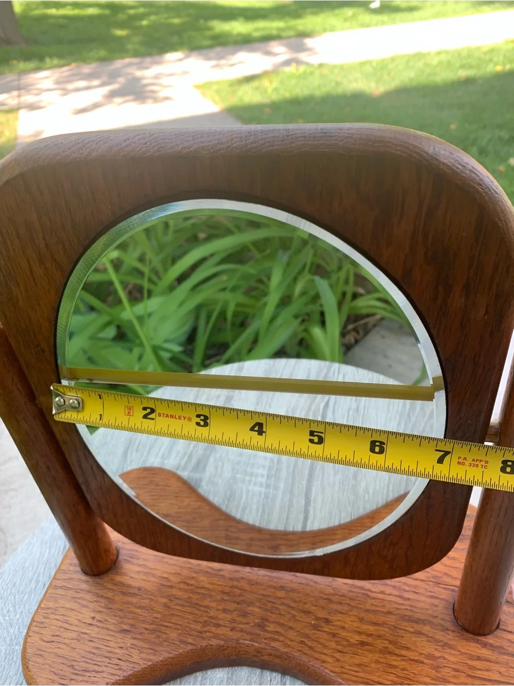 Antique Handcrafted Small Wooden Cheval Mirror with Stand Decorative Mirror*READ